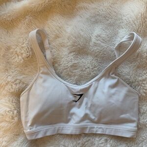 Gymshark White Sports Bra Size Small